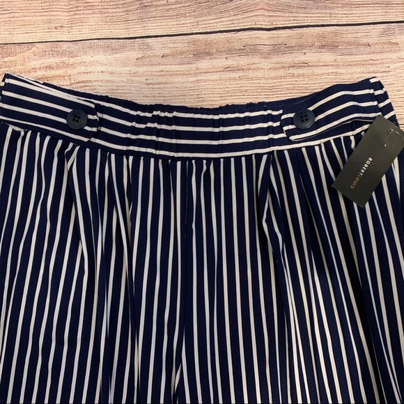 🆕 Robert Louis Striped Wide Leg Pants SZ XL - Picture 3 of 5